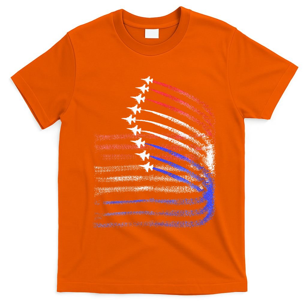 4th Of July Jet American Flag Patriotic Usa T-Shirt
