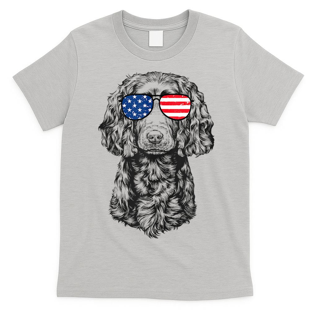 4th Of July Boykin Spaniel Dog Patriotic USA Sunglasses T-Shirt