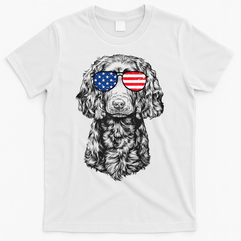 4th Of July Boykin Spaniel Dog Patriotic USA Sunglasses T-Shirt