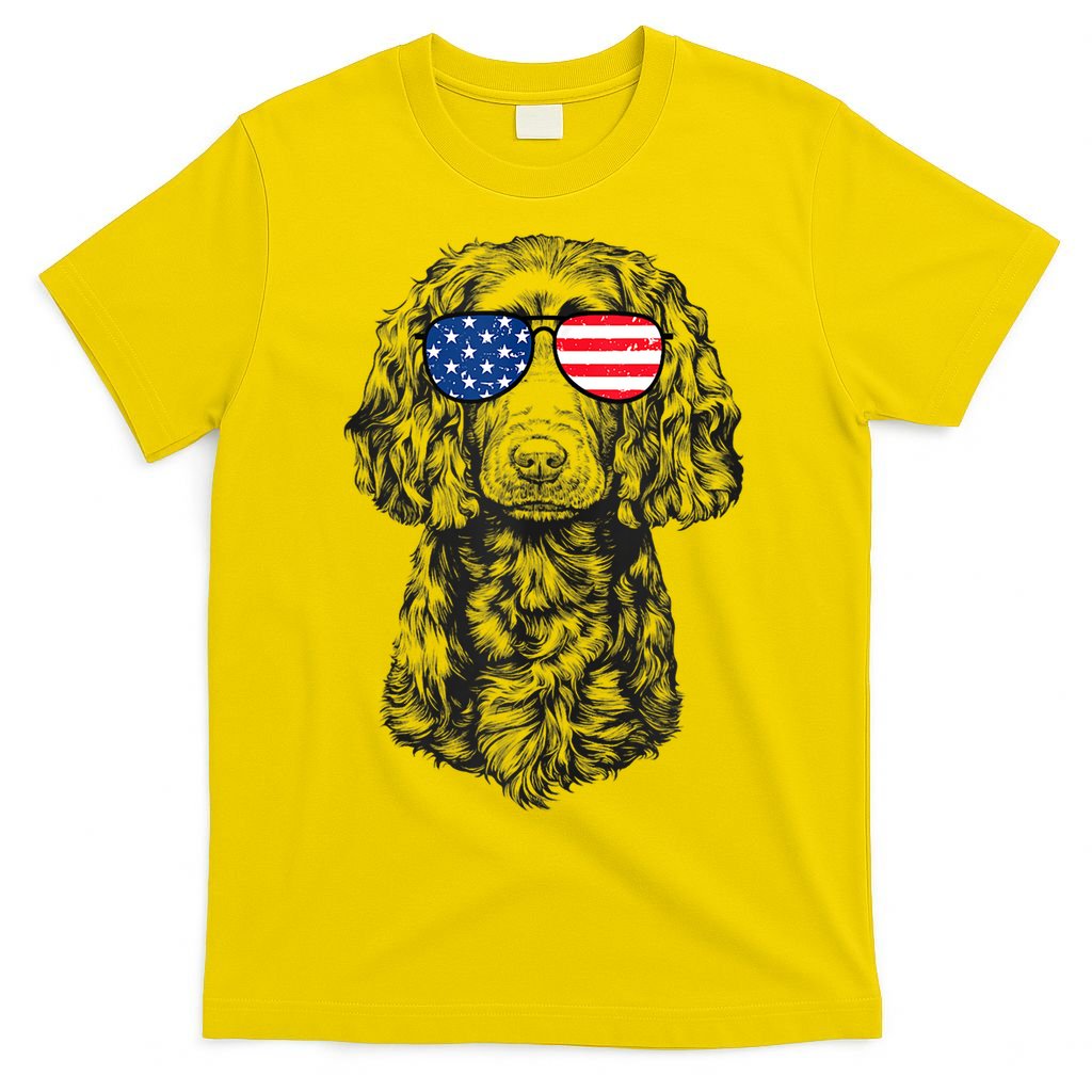 4th Of July Boykin Spaniel Dog Patriotic USA Sunglasses T-Shirt