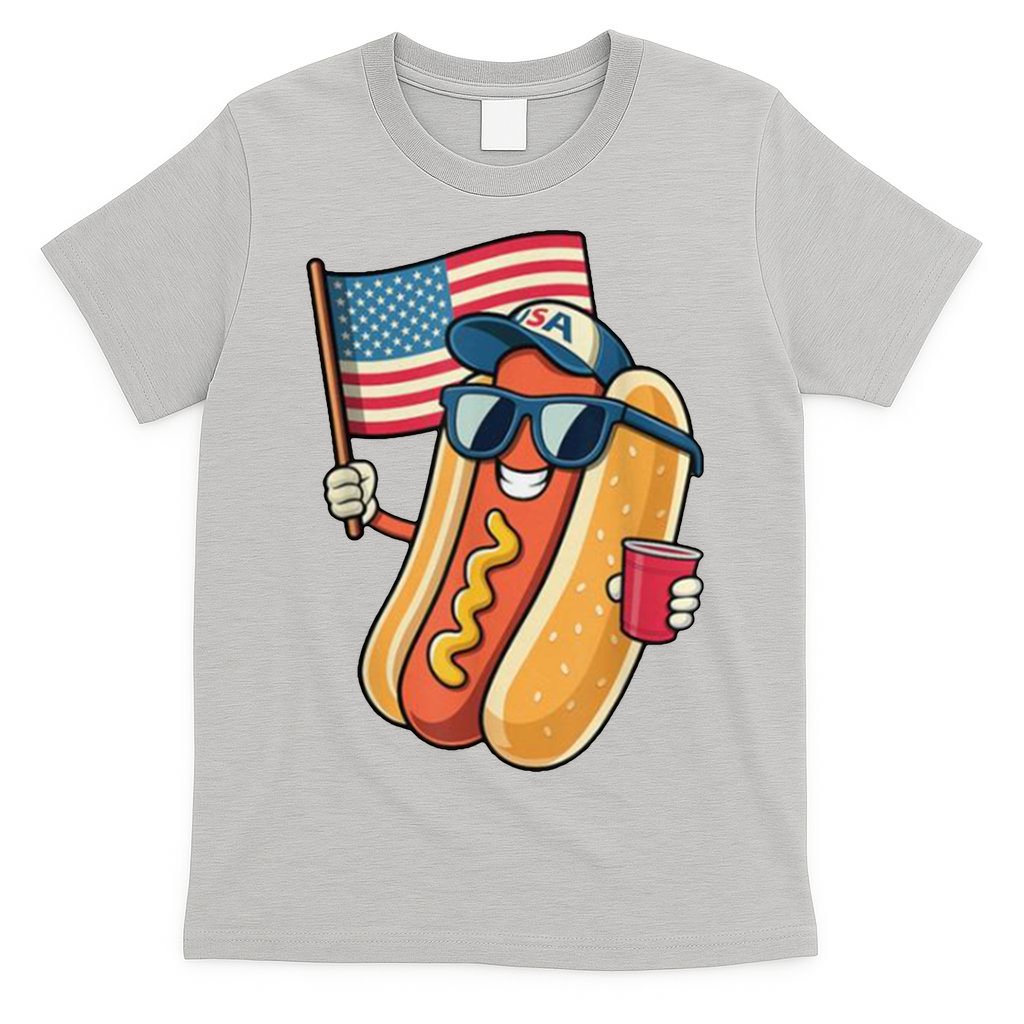 4th Of July Hotdog Funny Patriotic Usa T-Shirt