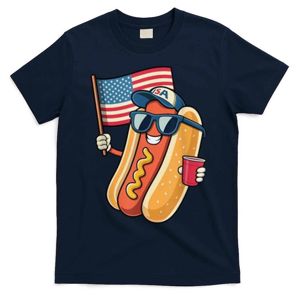 4th Of July Hotdog Funny Patriotic Usa T-Shirt