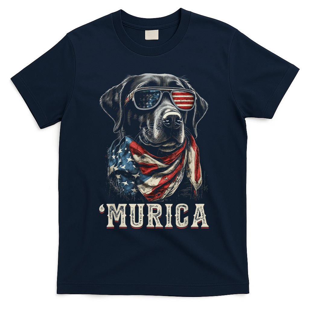 4th Of July Bald Eagle Mullet Murica Usa Dog Usa Merica T-Shirt