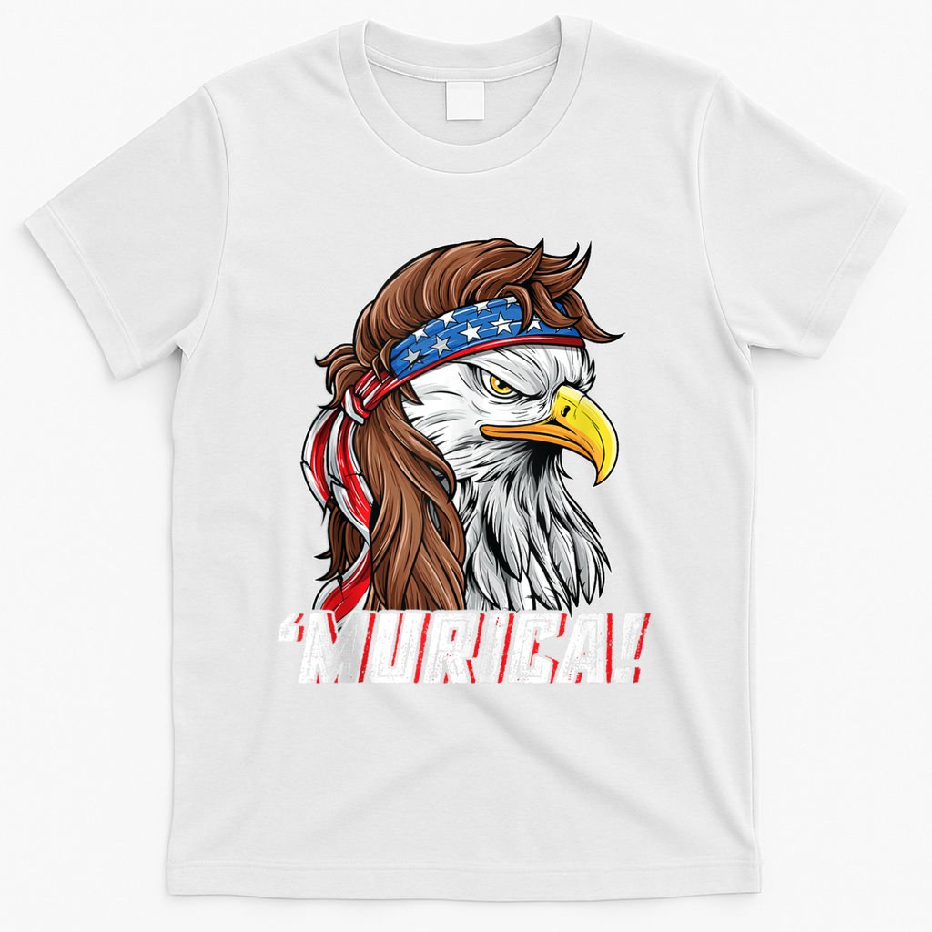 4th Of July Bald Eagle Mullet Murica Usa Usa Merica T-Shirt