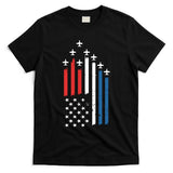 4th Of July Jets American Flag T-Shirt