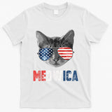 4th Of July Bald Eagle Mullet Meowica Usa Usa Merica T-Shirt