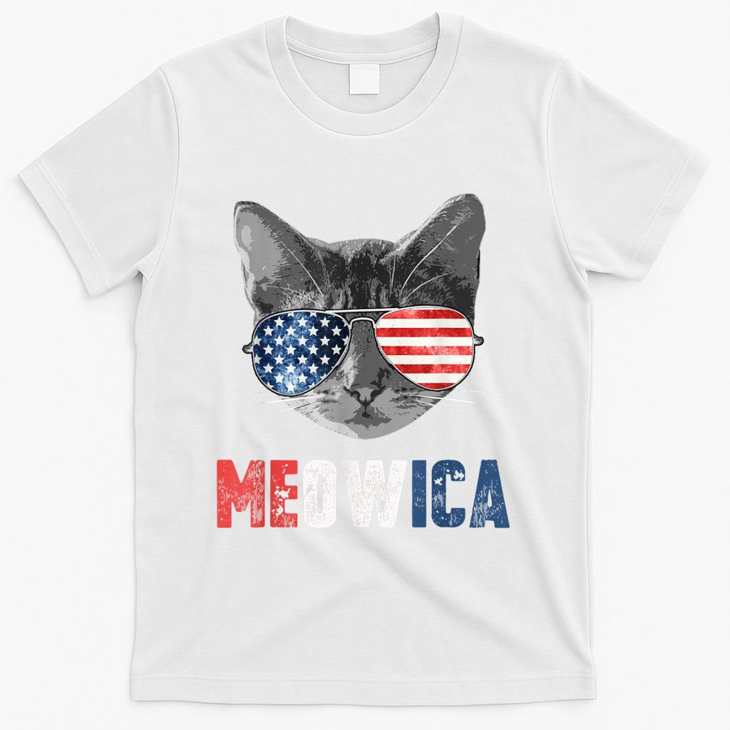 4th Of July Bald Eagle Mullet Meowica Usa Usa Merica T-Shirt