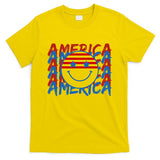 4th Of July Festive Holiday Smiley Face T-Shirt