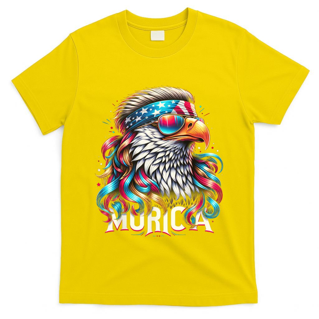 4th Of July Bald Eagle Mullet Murica Usa Usa Merica T-Shirt