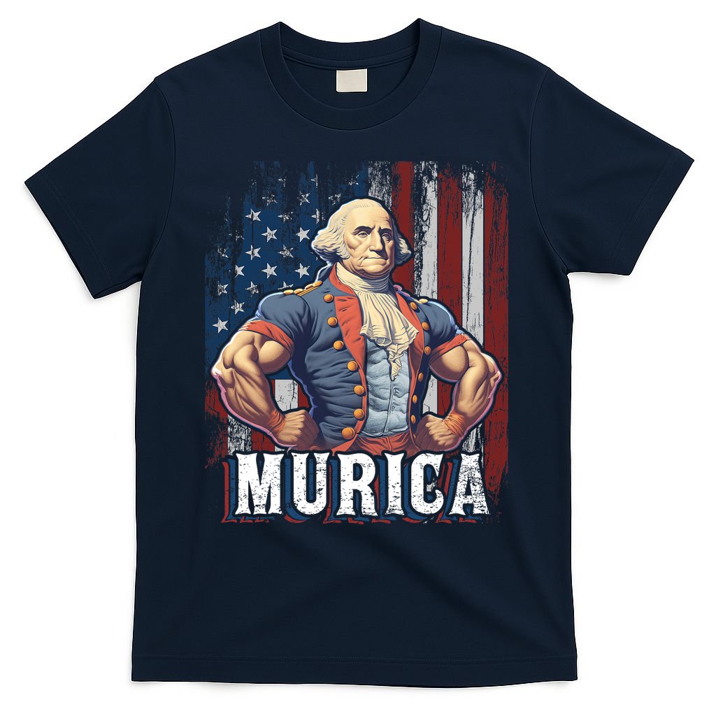 4th Of July Patriotic Funny George Washington July 4th T-Shirt