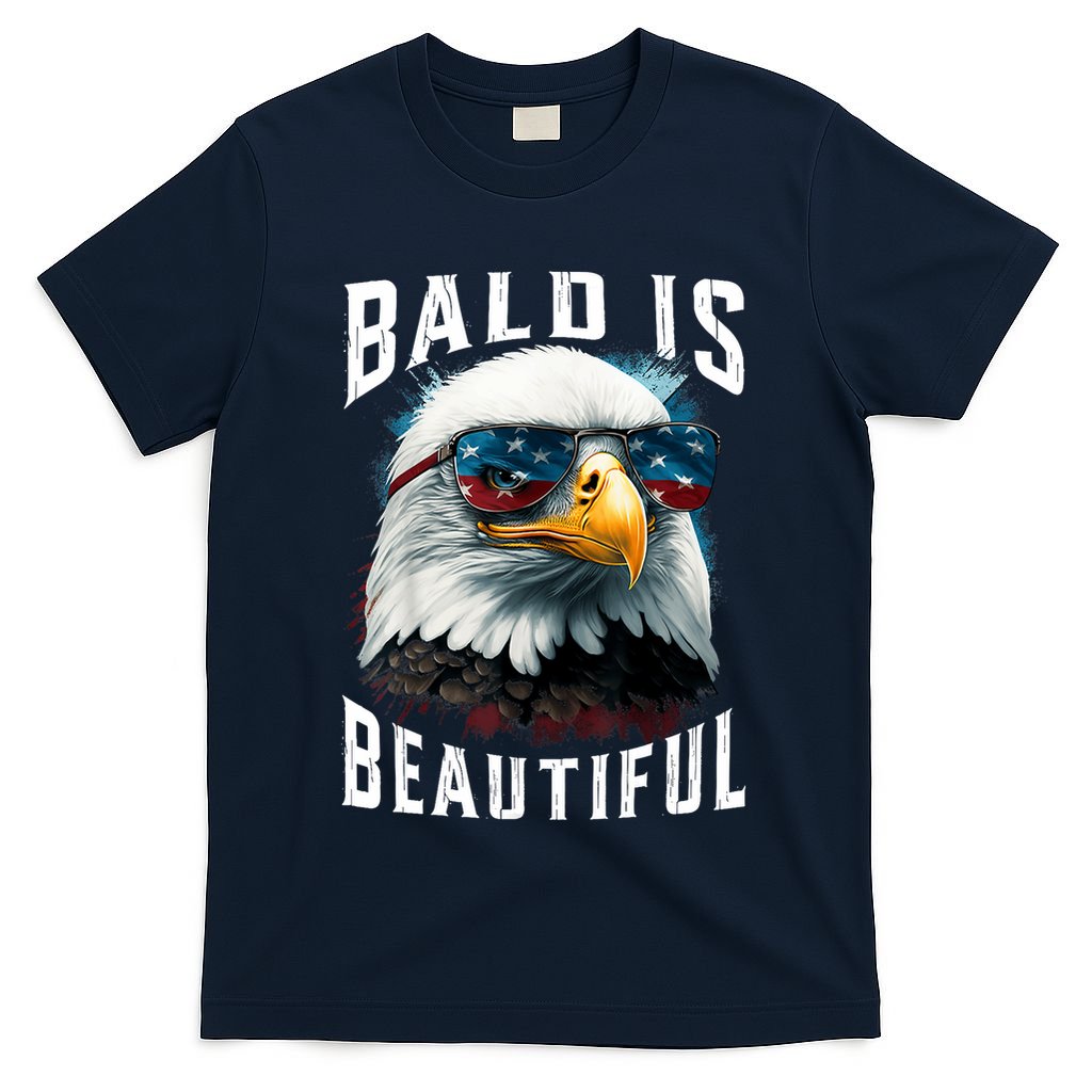4th Of July Independence Day Bald Eagle Bald Is Beautiful T-Shirt