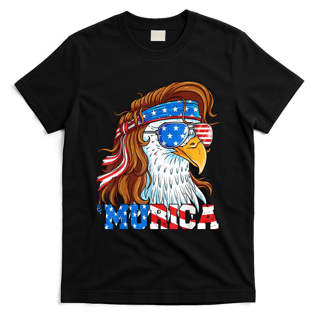 4th Of July Bald Eagle Mullet Murica Usa Usa Merica T-Shirt