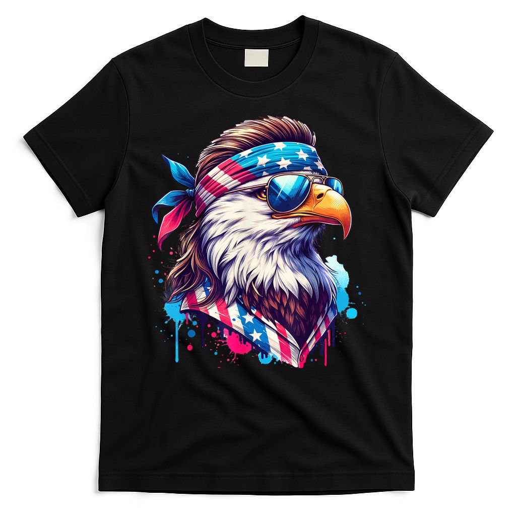 4th Of July Bald Eagle Mullet Murica Usa Usa Merica T-Shirt