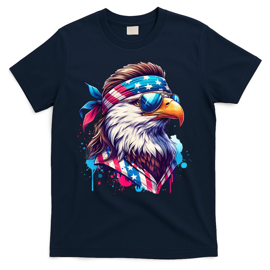 4th Of July Bald Eagle Mullet Murica Usa Usa Merica T-Shirt