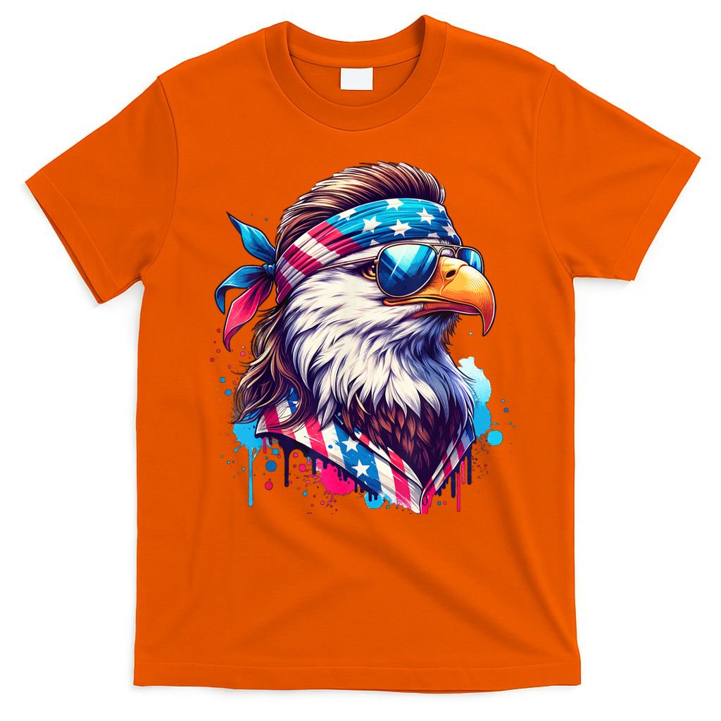 4th Of July Bald Eagle Mullet Murica Usa Usa Merica T-Shirt