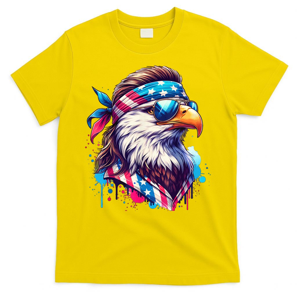 4th Of July Bald Eagle Mullet Murica Usa Usa Merica T-Shirt