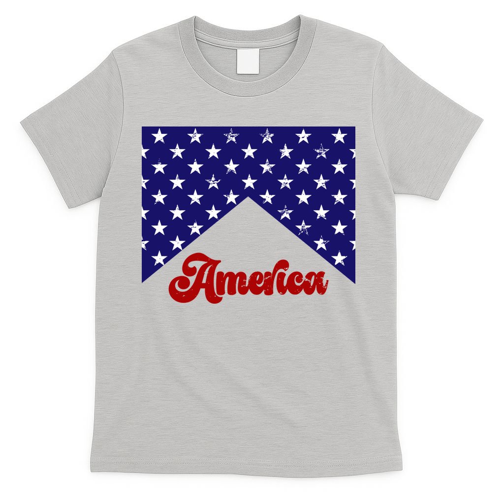 4th Of July Independence Day America Retro Pattern T-Shirt