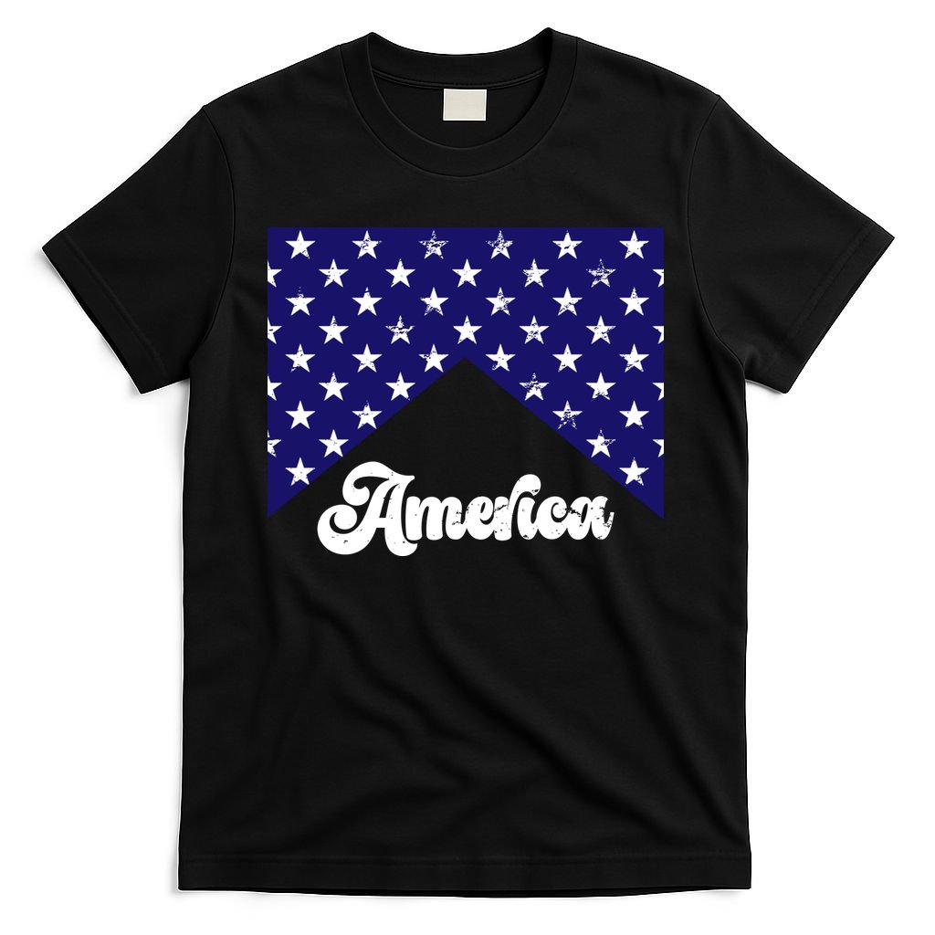 4th Of July Independence Day America Retro Pattern T-Shirt