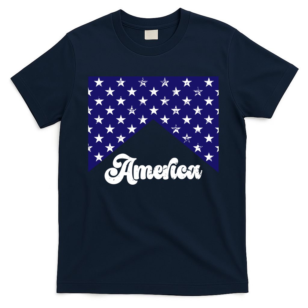 4th Of July Independence Day America Retro Pattern T-Shirt