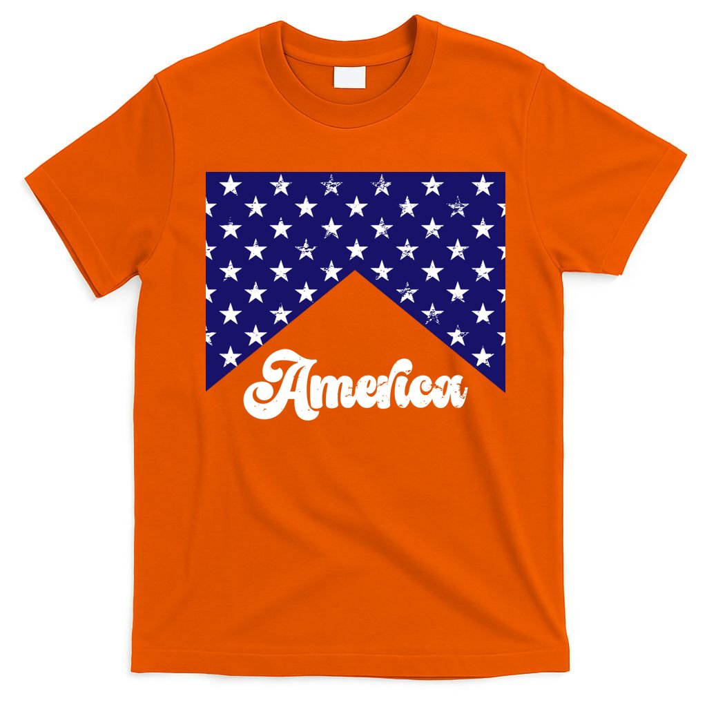 4th Of July Independence Day America Retro Pattern T-Shirt