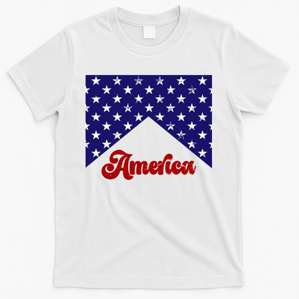 4th Of July Independence Day America Retro Pattern T-Shirt