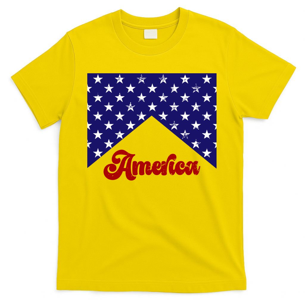 4th Of July Independence Day America Retro Pattern T-Shirt