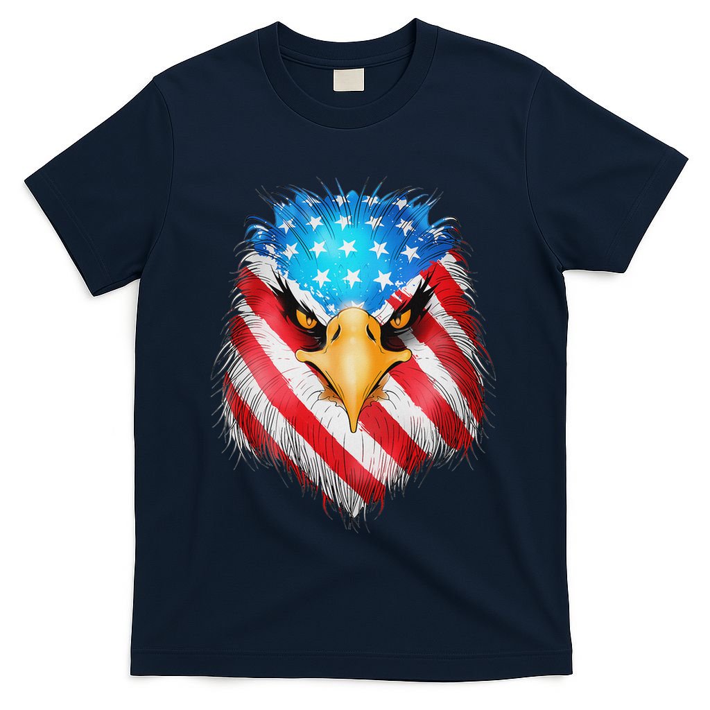 4th Of July Patriotic Eagle Usa American Flag T-Shirt