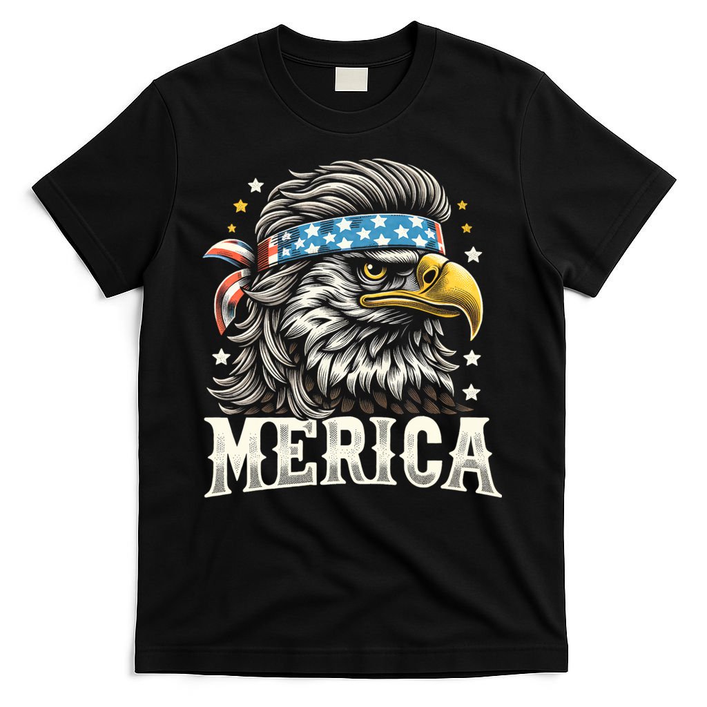 4th Of July Patriotic Funny Eagle July 4th Usa Merica T-Shirt