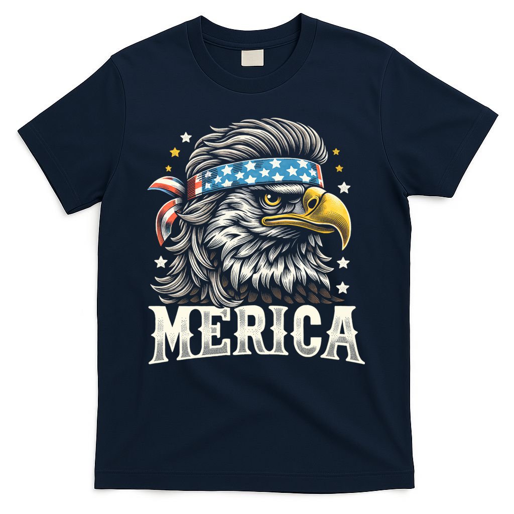 4th Of July Patriotic Funny Eagle July 4th Usa Merica T-Shirt