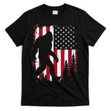 4th Of July Bigfoot Sasquatch American Flag Patriotic T-Shirt