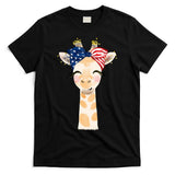 4th Of July Usa Giraffe Cute T-Shirt