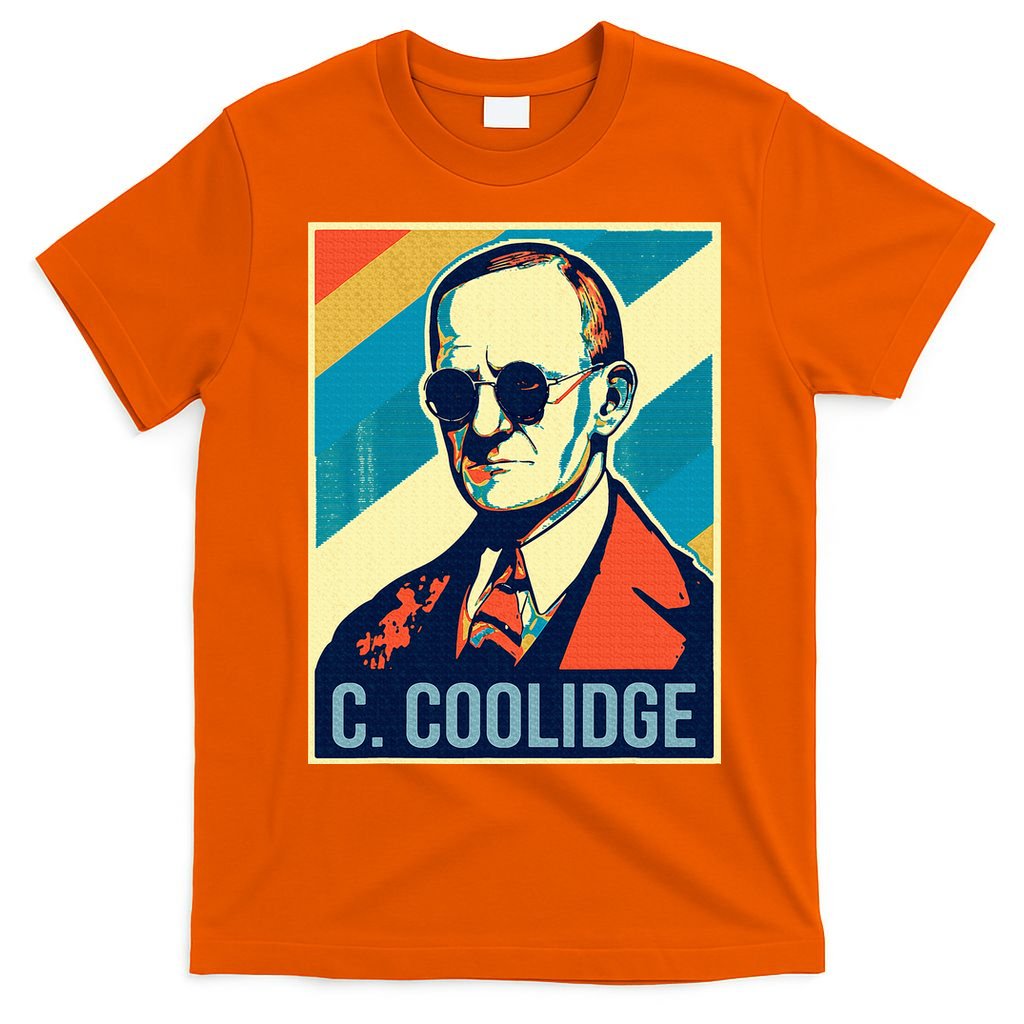 4th Of July Calvin Coolidge President Retro Patriotic T-Shirt