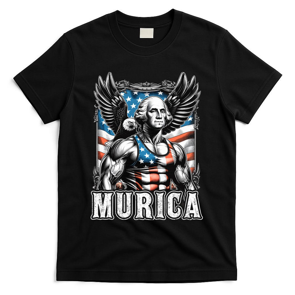 4th Of July Patriotic Funny George Washington July 4th Usa T-Shirt