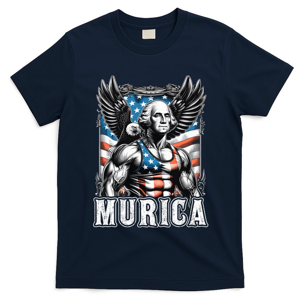 4th Of July Patriotic Funny George Washington July 4th Usa T-Shirt