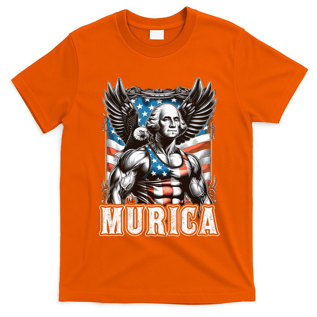 4th Of July Patriotic Funny George Washington July 4th Usa T-Shirt