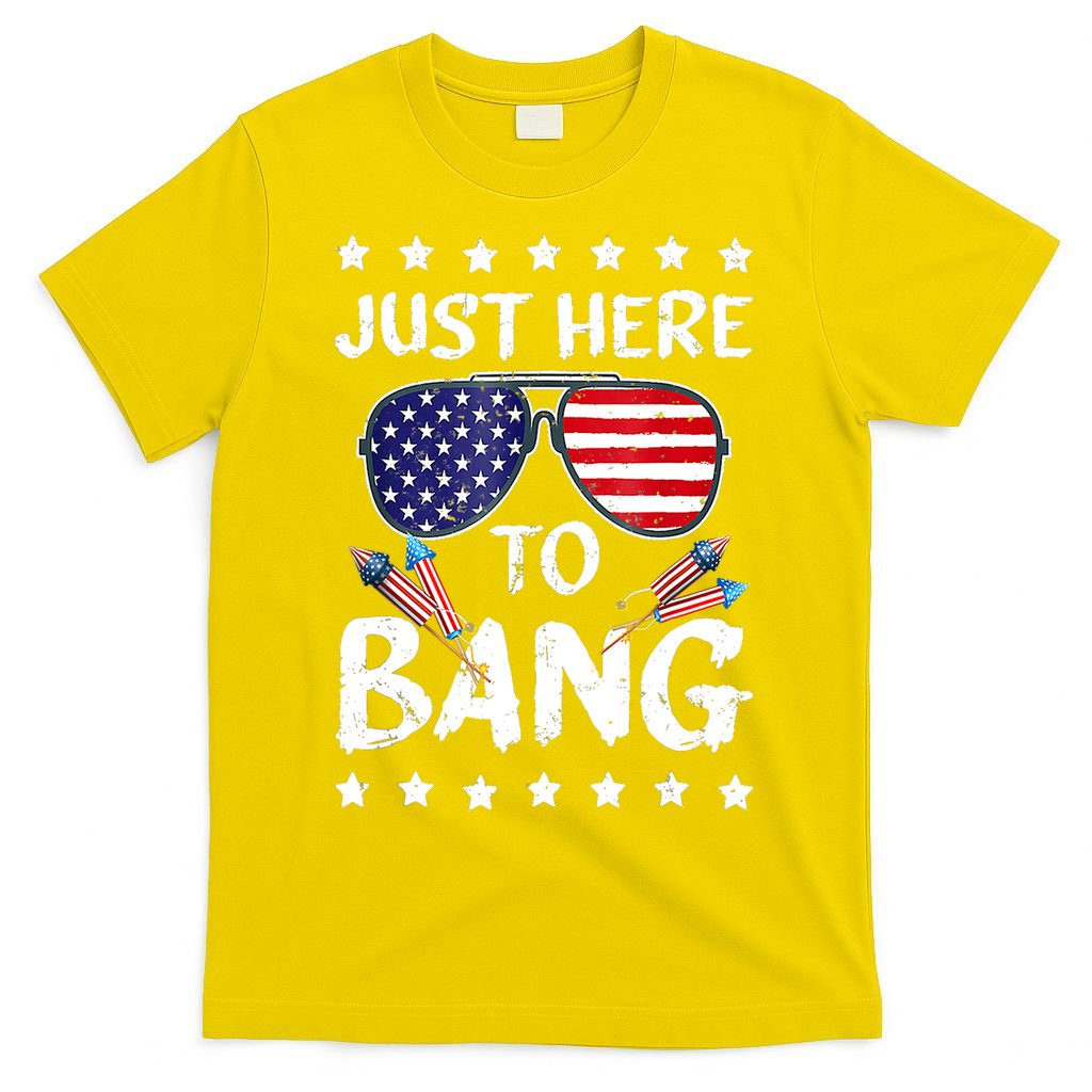 4th Of July Just Here To Bang Usa T-Shirt