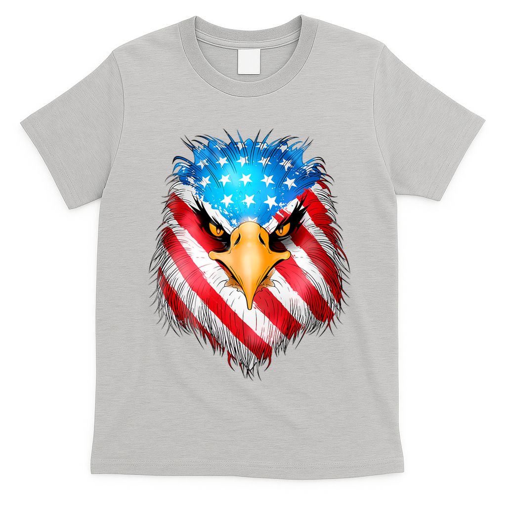 4th Of July Patriotic Eagle Usa American Flag T-Shirt