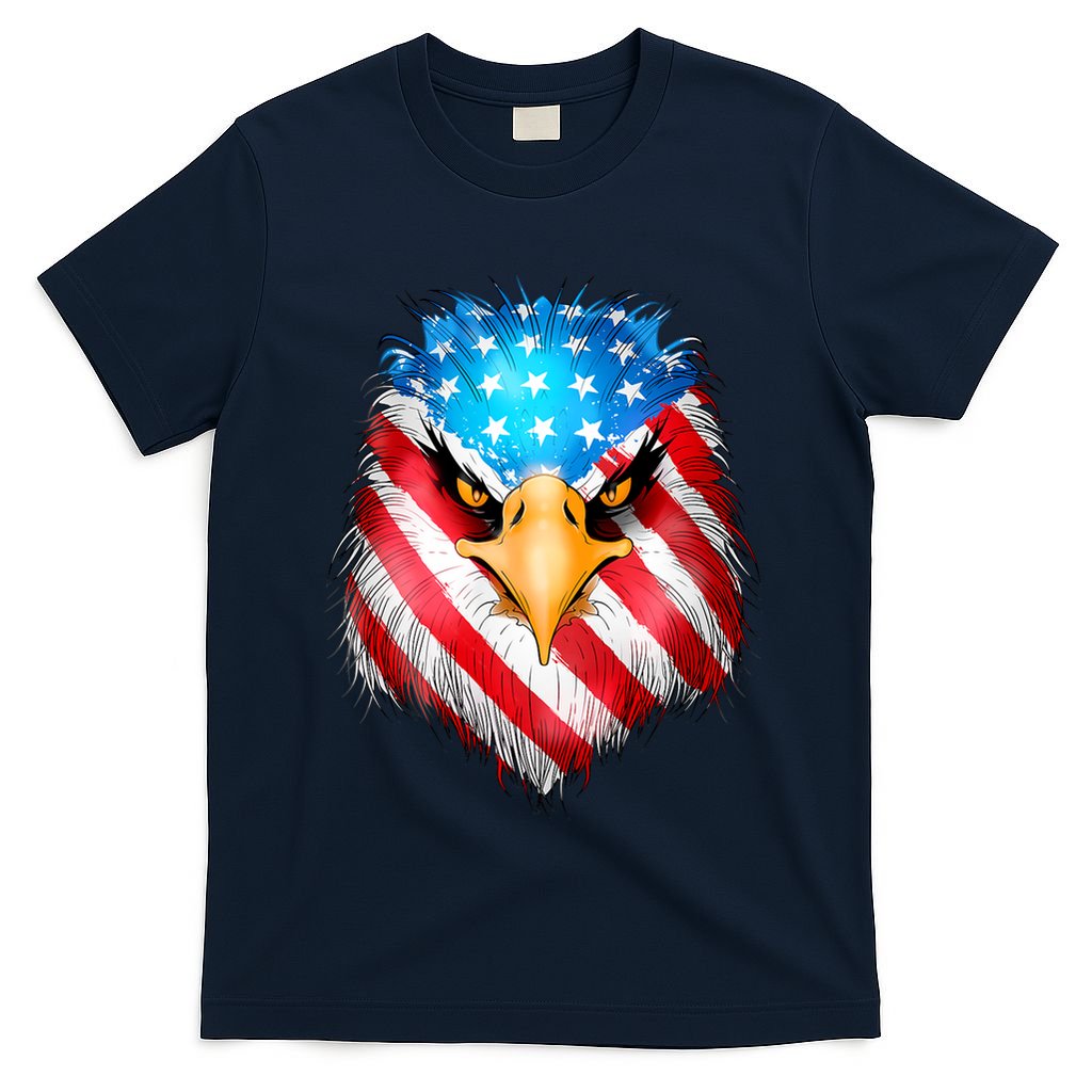 4th Of July Patriotic Eagle Usa American Flag T-Shirt