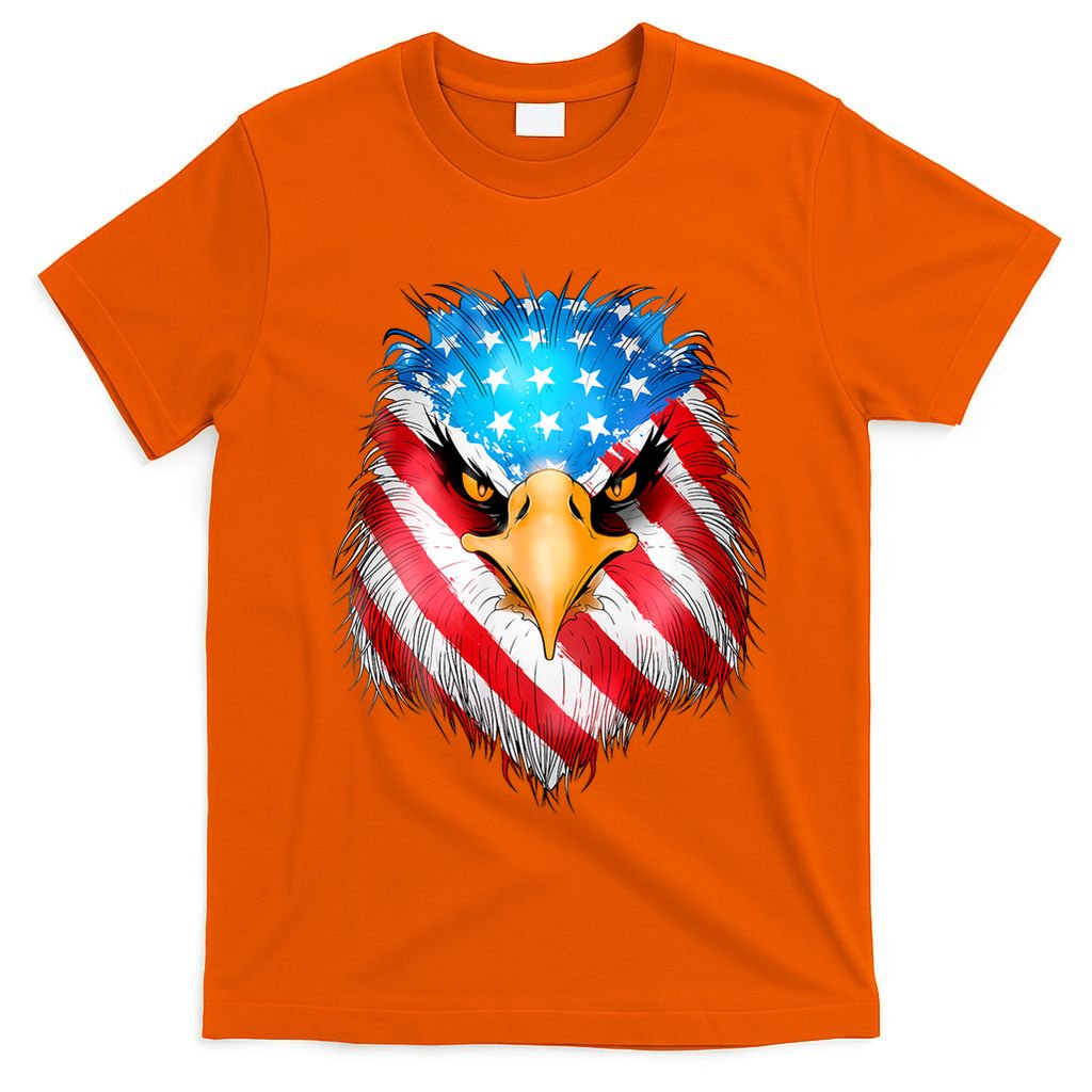 4th Of July Patriotic Eagle Usa American Flag T-Shirt