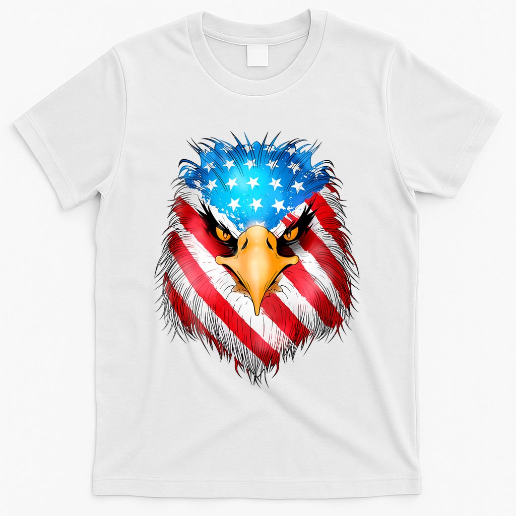 4th Of July Patriotic Eagle Usa American Flag T-Shirt
