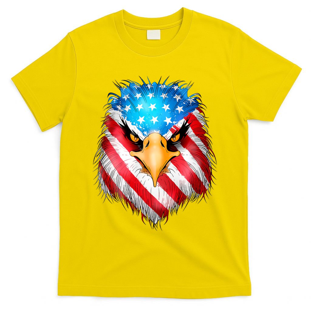 4th Of July Patriotic Eagle Usa American Flag T-Shirt
