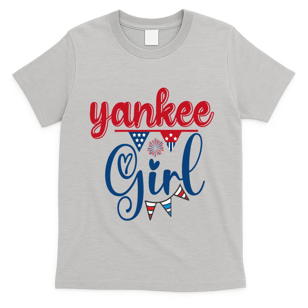 4th Of July Yankee Girl American Flag T-Shirt
