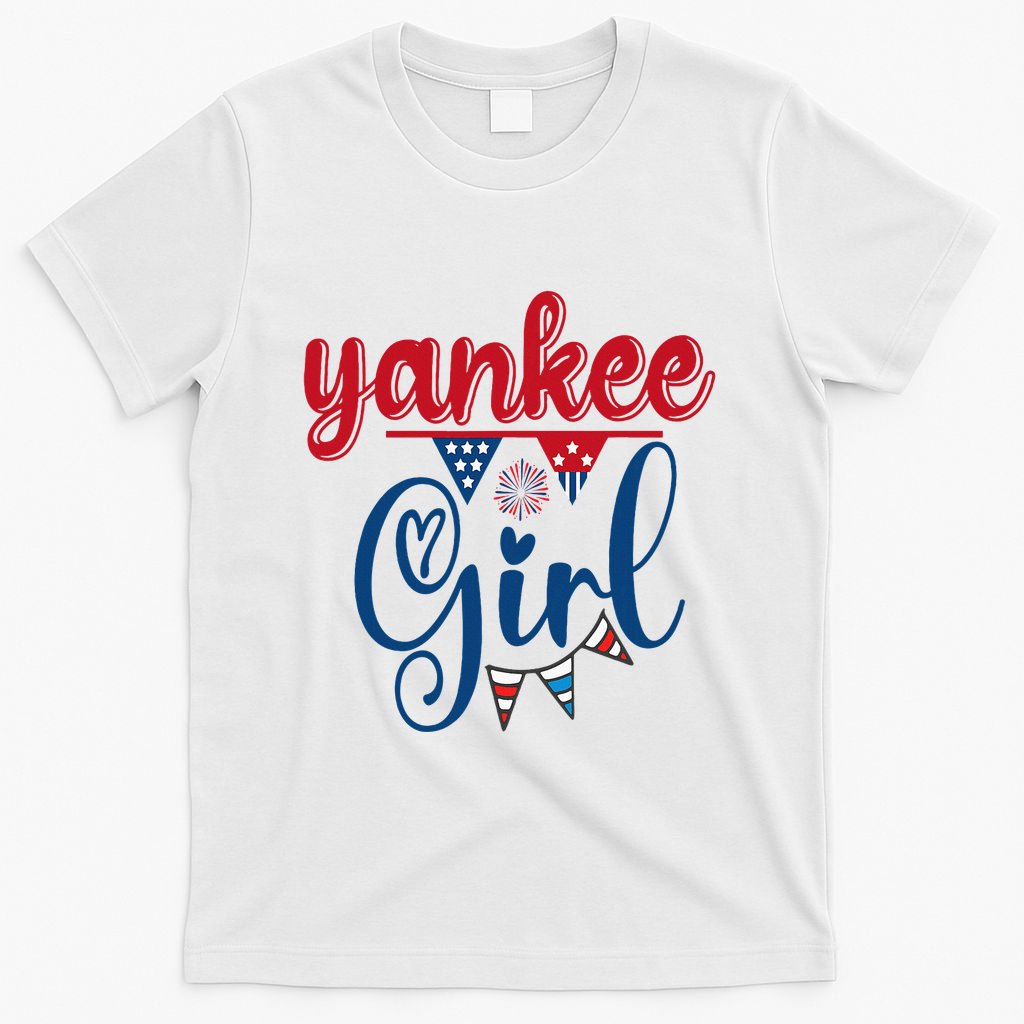 4th Of July Yankee Girl American Flag T-Shirt