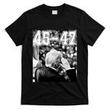 4547 President Trump Military Salutes On Final Vintage T-Shirt