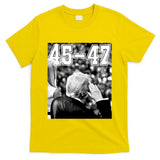 4547 President Trump Military Salutes On Final Vintage T-Shirt