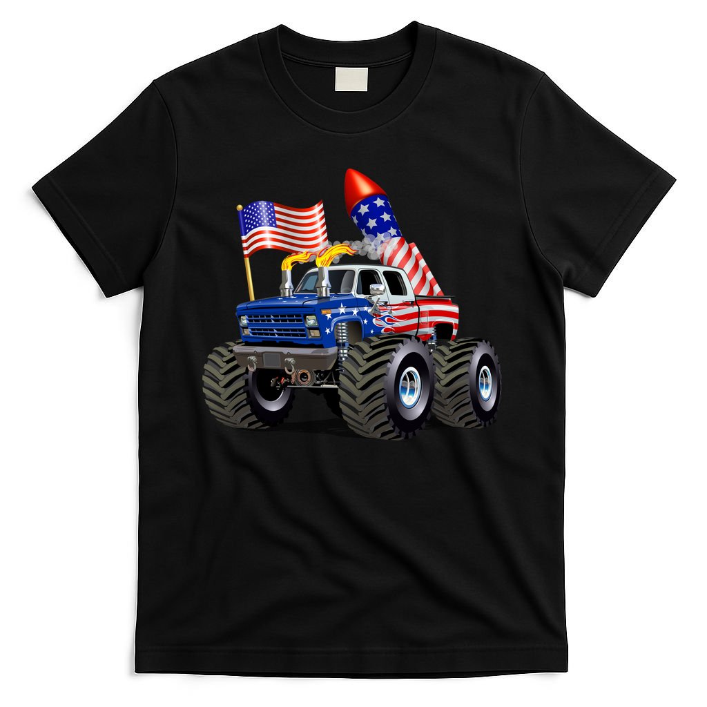 4th Of July Firecracker Monster Truck T-Shirt