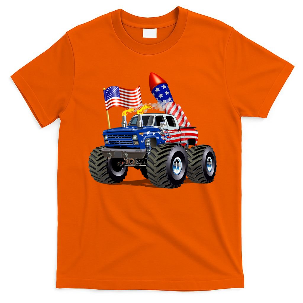 4th Of July Firecracker Monster Truck T-Shirt
