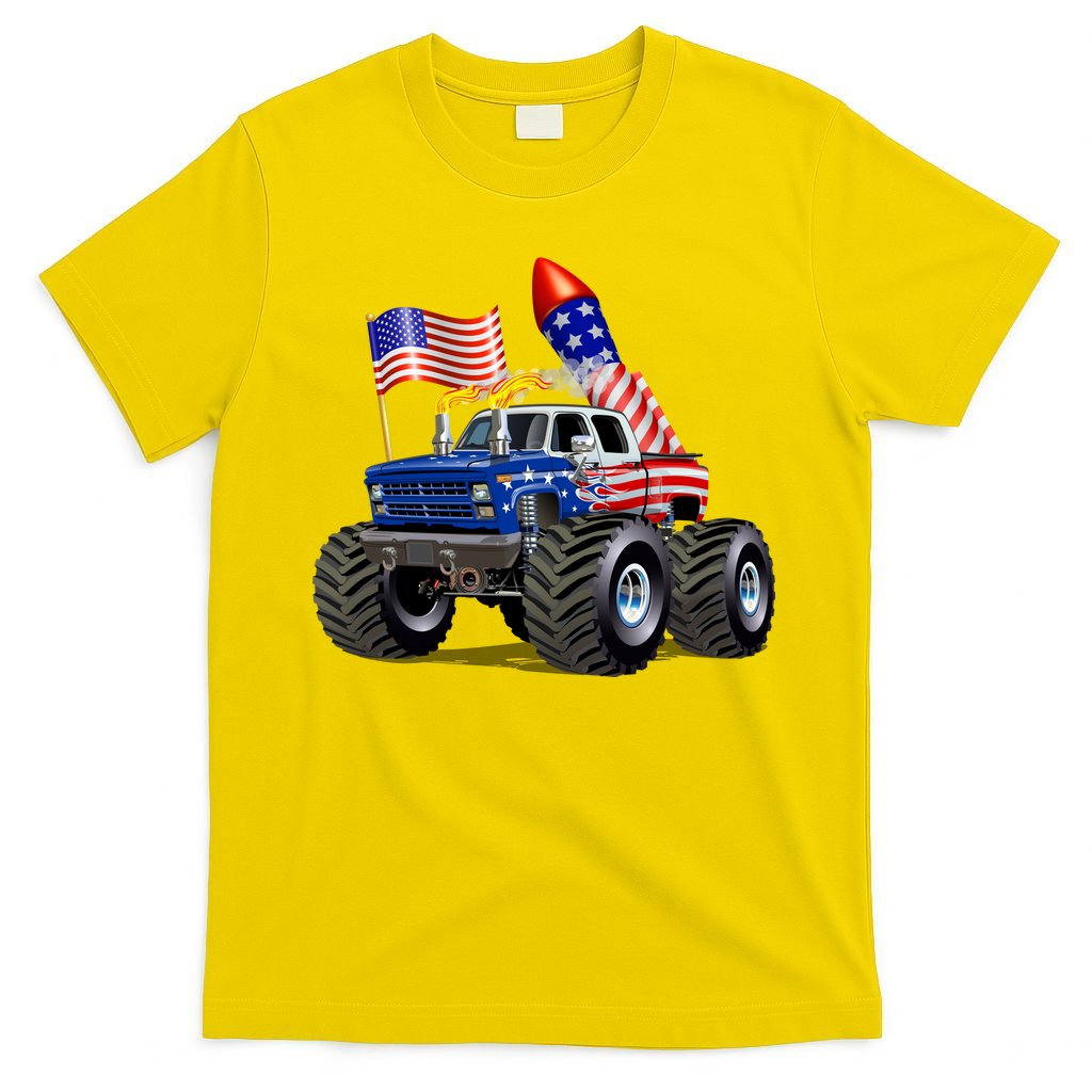 4th Of July Firecracker Monster Truck T-Shirt
