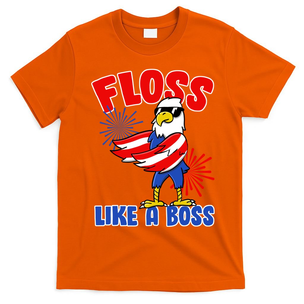 4th Of July Floss Like A Boss Eagle T-Shirt