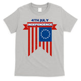 4th Of July Independence American Flag  T-Shirt